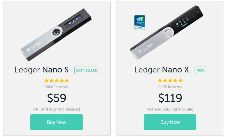 Ledger - The most secured cypto hardware wallet