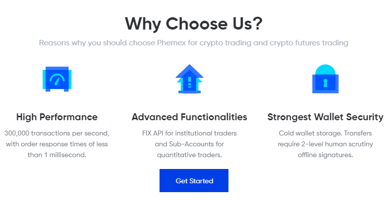 Phemex - Online cryptocurrency exchange and trading platform