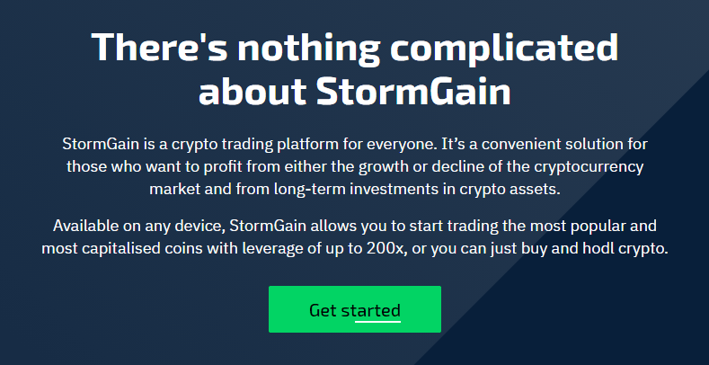 Stormgain review - Online cryptocurrency trading platform