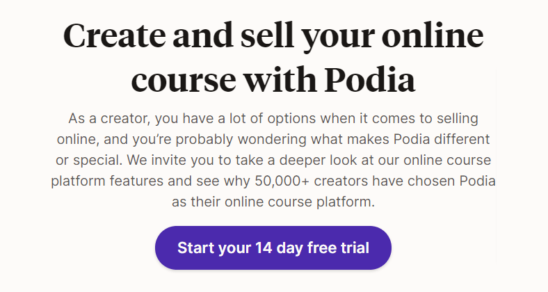 Podia review - Sell online courses, downloads, webinars, and community