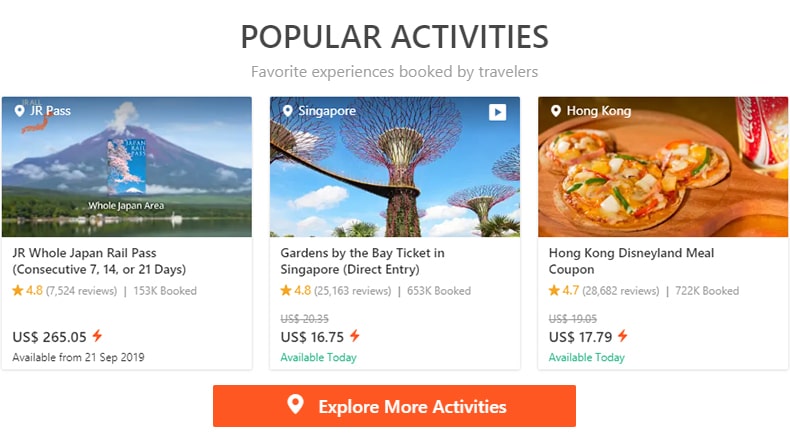 Klook.com - simple way to discover activities, attractions and things to do wherever you travel