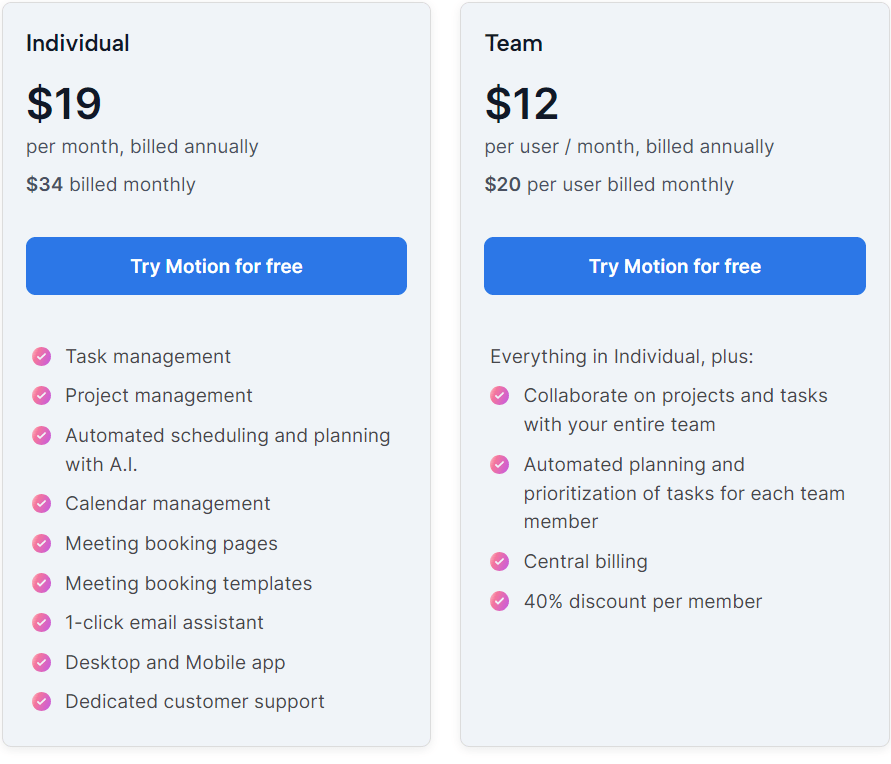 usemotion.com review - AI-powered task manager