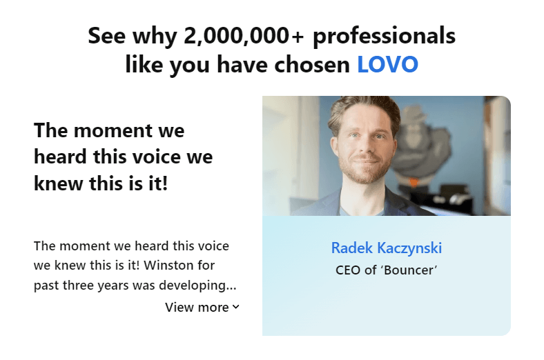 lovo.ai review - AI voice generator